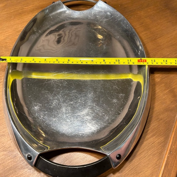 Dansk Rivet Aluminum Hollowware Serving Tray Marked: PT/MA - Picture 7 of 9